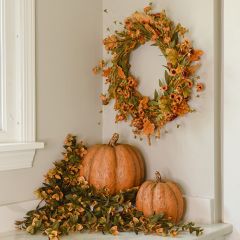 Autumn Heather Decorative Floral Wreath