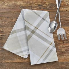 Autumn Neutrals Plaid Dish Towel