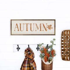 Autumn Orange Leaf White Wall Art