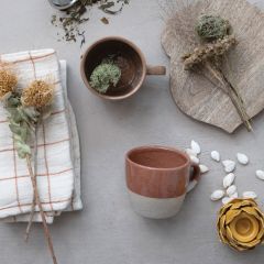 Autumn Stripe Stoneware Mug Set of 3