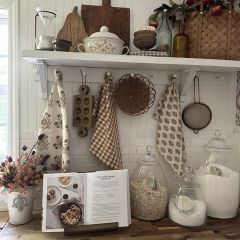 Autumn Tones Patterned Tea Towels Set of 3