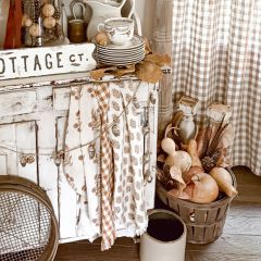 Autumn Tones Patterned Tea Towels Set of 3