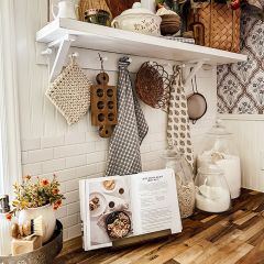 Autumn Tones Patterned Tea Towels Set of 3