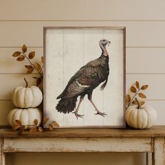 Autumn Turkey Framed Wall Decor
