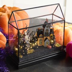 Lighted Halloween Terrarium