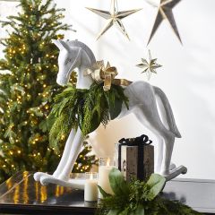 White Rocking Horse