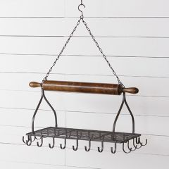Hanging Rolling Pin Pot Rack