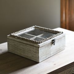 Whitewash Wood Display Box