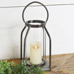 Industrial Farmhouse Candle Lantern 12 Inch