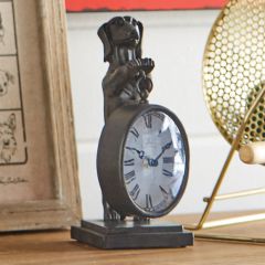 Handsome Tabletop Dog Clock