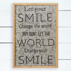 Framed Smile Wall Sign