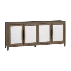 4 Door Wicker Panel Sideboard