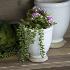 Simple Ceramic Planter Pots Set of 2