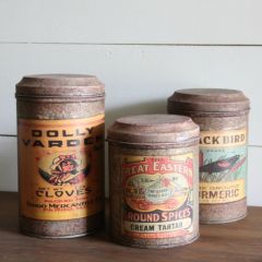 Vintage Inspired Canister Set of 3