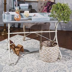Distressed Galvanized Table