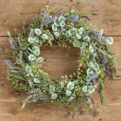 Leaves With Lavender Wreath