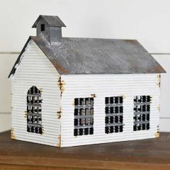 Tin Chapel Candle Holder