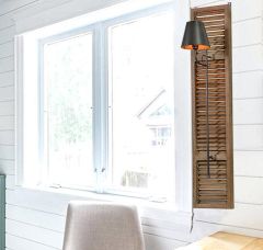Wood Shutter Wall Sconce