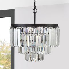 Odeon Crystal Glass Fringe Chandelier