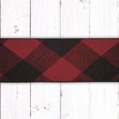 Festive Check Wired Ribbon