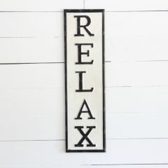 Relax Metal Wall Art