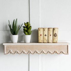 Scallop Edge Wall Shelf