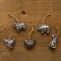 Decorative Farm Animal Molds Set of 5