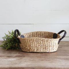 Leather Handle Basket