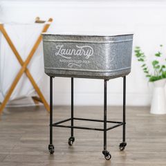 Rolling Farmhouse Laundry Tub