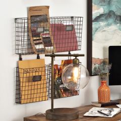 Wire Basket Wall Organizer
