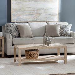 Woven Raffia Wrapped Coffee Table