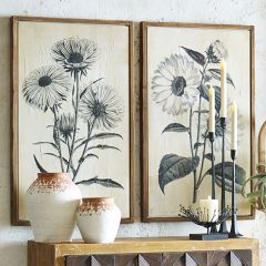 Framed Wildflower Print Set of 2