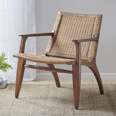 Mahogany With Rattan Chair