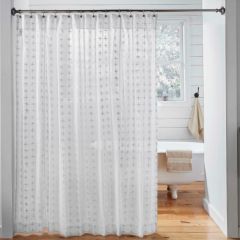 Willow White Shower Curtain