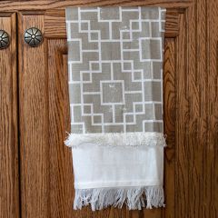 Trellis Pattern Tea Towel Set of 2