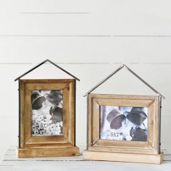 House Shaped Photo Frame Set of 2