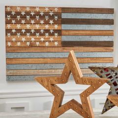 Rustic Farmhouse American Flag Wall Decor