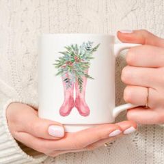 Farmhouse Christmas Holiday Coffee Mug