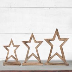 Tabletop Star Decor Set of 3