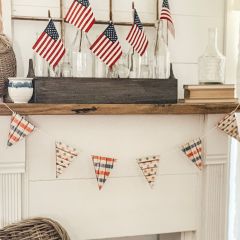 Patriotic Wood Banner