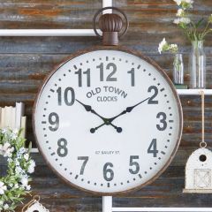 Old Town Iron Wall Clock