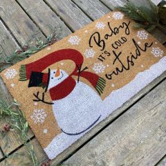 Baby It's Cold Outside Coir Doormat
