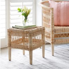 Natural Rattan Side Table