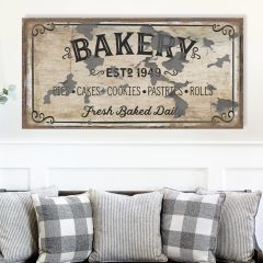Bakery Vintage Canvas Wall Art