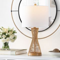 Bamboo Base Table Lamp
