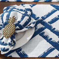 Bamboo Trellis Print Cloth Napkin