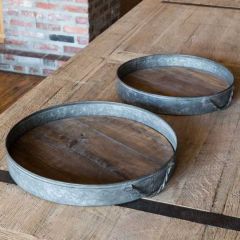 Barkeeper Round Tray Set of 2