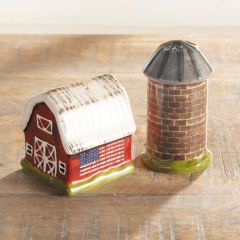 Barn Silo Salt and Pepper Shaker Set