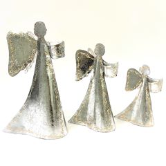 Baroque Angel Holding Glass Cup Set of 2