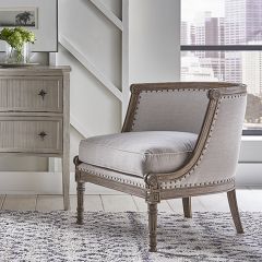 Barrel Back Cushioned Club Chair